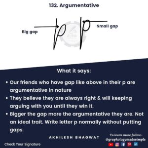Graphology-letter-p-argumentative-132