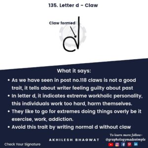 Graphology-letter-d-claw