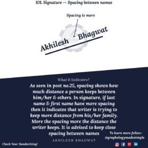 Graphology-signature-more-spacing-between-names-101
