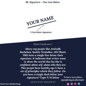 Graphology-signature-one-line-below-88