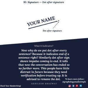 Graphology-singature-dot-after-90