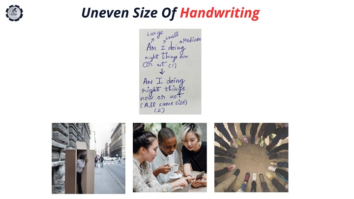 In Graphology size of handwriting help us know if a writer is an introvert or an ambivert or an extroverrt