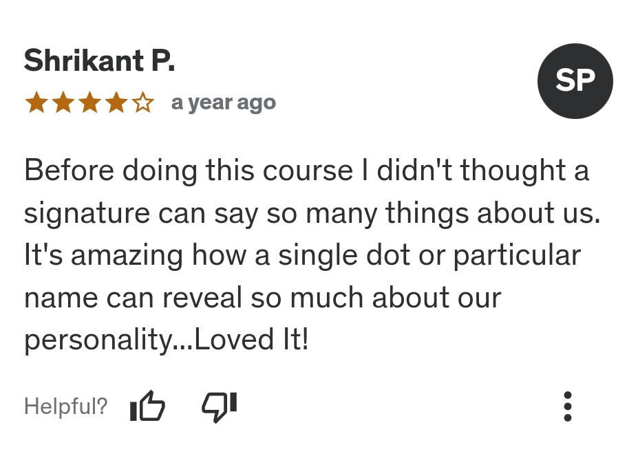 Graphotherapy course review 1