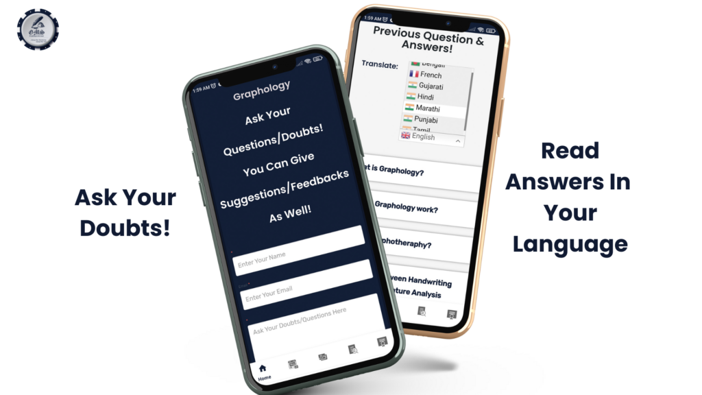 You can ask Questions and get answers about Graphology Handwriting, signature analysis in your native language!