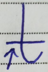Graphology Handwriting Analysis Letter t low bar. Here writers do not dream big, instead have small dreams, goals