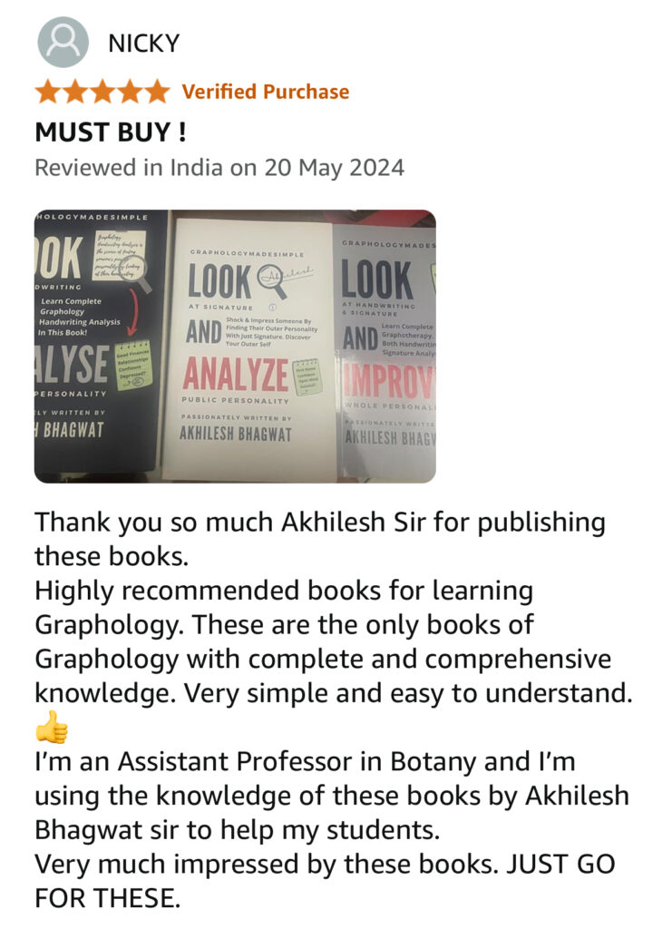 Graphology Handwriting analysis book reviews