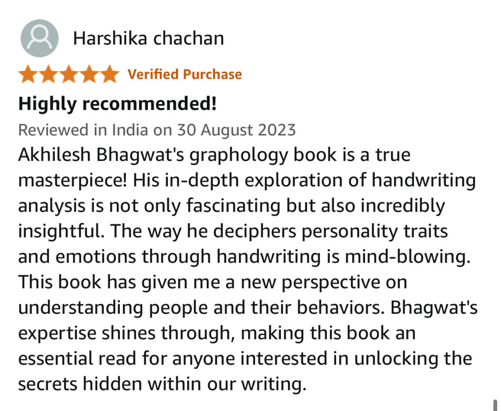 Graphology books on Amazon, flipkart
