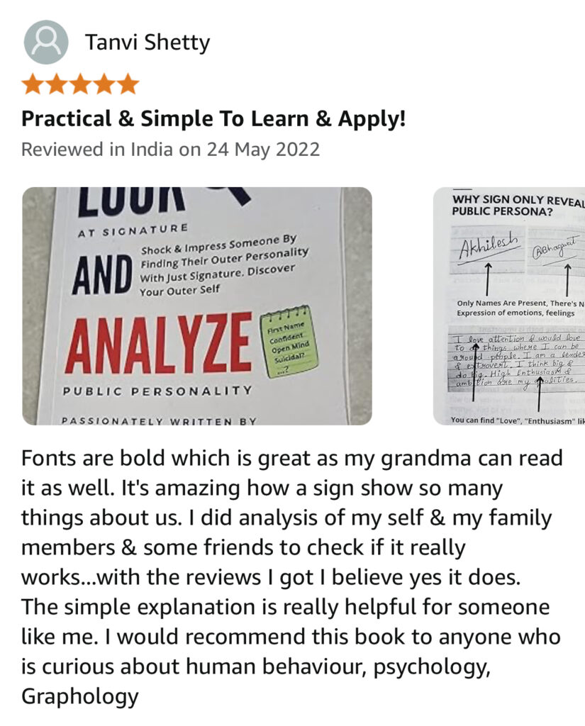 Honest review of this graphology book