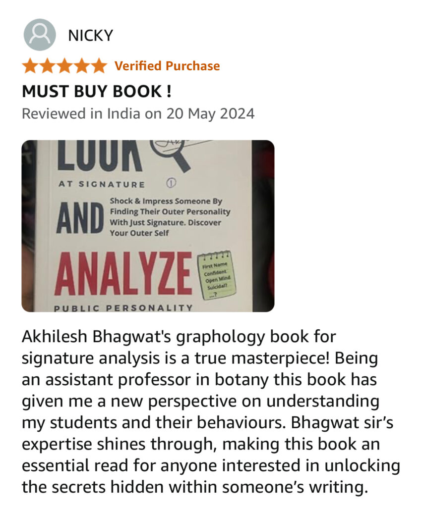 look and analyze book on graphology signature analysis